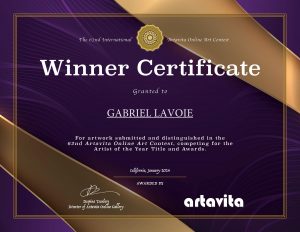 Read more about the article WINNER CERTIFICATE Artavita Online Art Contestv